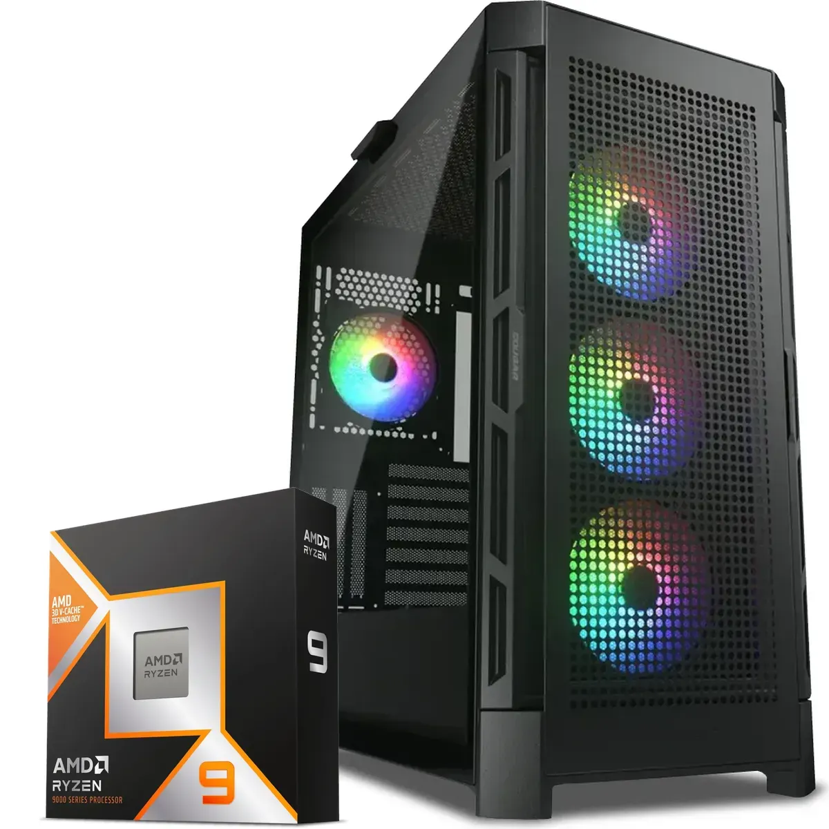 PC Gamer AMD Ryzen 9 9900X3D, RTX 5090 32GB, 64GB RAM, 2TB NVMe, WiFi 7 (MPN CE-009251, PC Gamer Personalizado) img-1