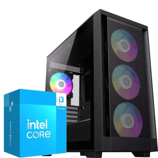 PC Gamer Intel Core i3-14100, RTX 4060, 16GB RAM, 500GB NVMe, 550W Bronze CE-002423