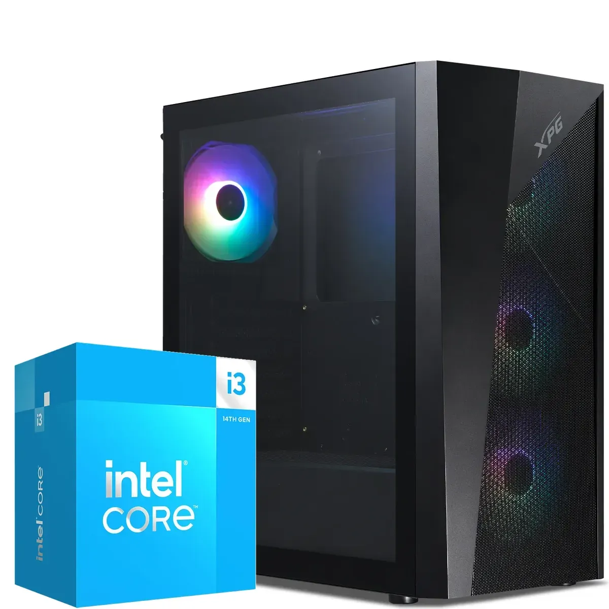 PC Gamer Intel Core i3-14100, RTX 5060 Ti 8GB, 16GB RAM, 500GB NVMe, WiFi 6 (MPN CE-008985, PC Gamer Personalizado) img-1
