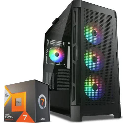 PC Gamer Ryzen 7 7800X3D, RX 7600 8GB, 32GB RAM, 1TB NVMe, WiFi 6e (MPN CE-009121, PC Gamer Personalizado) img-1