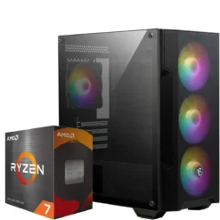 PC Gamer AMD Ryzen 5 5700, RTX 5060 TI 8GB, 32GB RAM, 1TB Nvme, 2TB HDD, WiFi 5 (MPN CE-003968, PC Gamer Personalizado) img-1