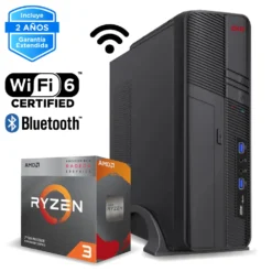 PC de Escritorio AMD Ryzen 3 3200G, 16GB RAM 3200Mhz, 500GB SSD NVMe, WiFi 6 CE-001369