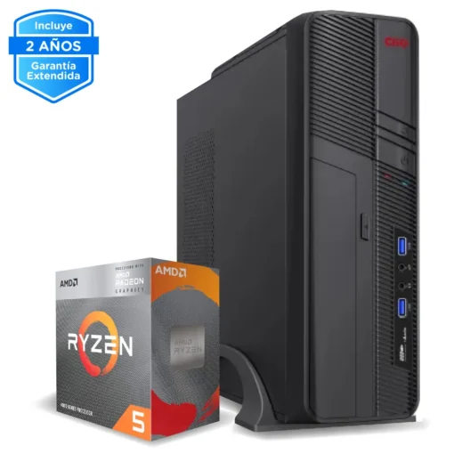 PC de Escritorio AMD Ryzen 5 4600G, 16GB RAM, 1TB SSD NVMe 3500MB/s CE-002047