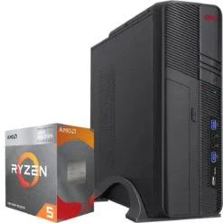 PC de Escritorio AMD Ryzen 5 4600G, RTX 3050 6GB, 16GB RAM, 500GB NVMe, WiFi5 (MPN CE-003592, PC de Oficina Personalizado) img-1