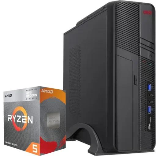 PC de Escritorio AMD Ryzen 5 4600G, RTX 3050 6GB, 16GB RAM, 500GB NVMe, WiFi5 (MPN CE-003592, PC de Oficina Personalizado) img-1
