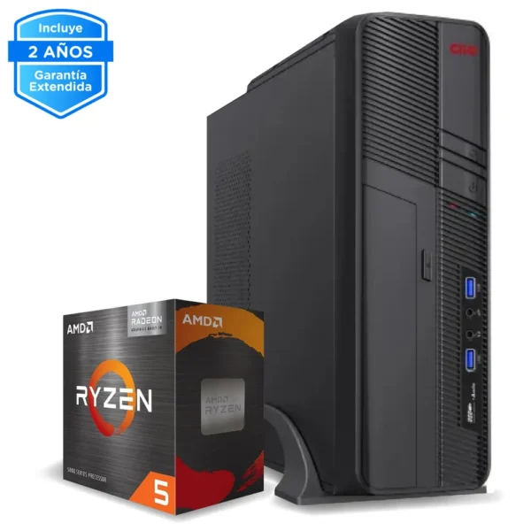 PC de Escritorio AMD Ryzen 5 5600G, 16GB RAM, 500GB SSD NVMe 3500MB/s CE-000962