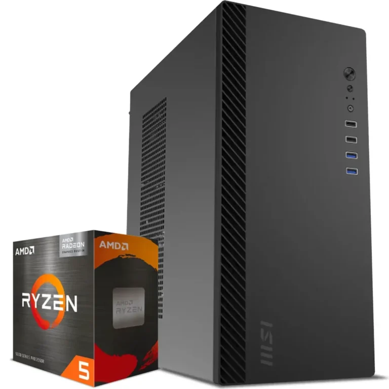 PC De Escritorio AMD Ryzen 5 5600GE, RTX 5050 8GB, 32GB RAM, 500GB