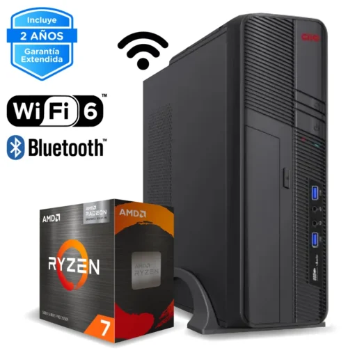 PC de Escritorio AMD Ryzen 5 5600GT, 32GB RAM, 1TB SSD NVMe, WiFi 6 + BT CE-002065