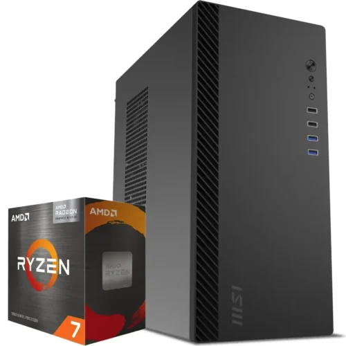PC de Escritorio AMD Ryzen 7 5700G, RTX 5060 8GB, 32GB RAM, 1TB NVMe, WiFi 6, BT (MPN CE-008850, PC de Oficina Personalizado) img-1