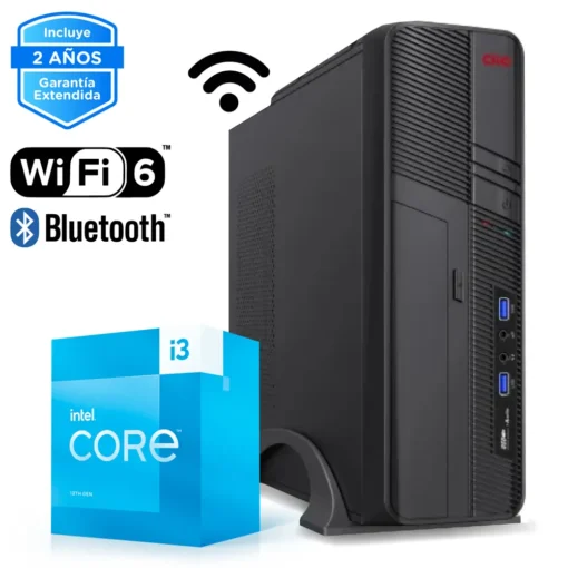 PC de Escritorio Intel Core i3-13100, 16GB RAM, 250GB NVMe, WiFi 6 + BT CE-002034