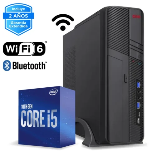 PC de Escritorio Intel Core i5-10400, 16GB RAM, 500GB SSD NVMe, WiFi 6 CE-001614