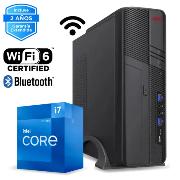 PC de Escritorio Intel Core i7-12700, 16GB RAM, 1TB SSD NVMe, WiFi 6, Bluetooth CE-001110