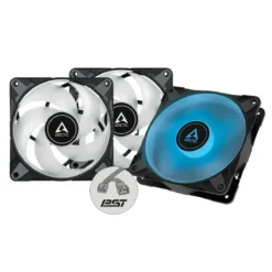 Pack 3 Ventiladores 120mm ARCTIC P12 PWM PST RGB (MPN ACFAN00230A, Refrigeración para PC) img-1