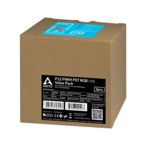 Pack 3 Ventiladores 120mm ARCTIC P12 PWM PST RGB ACFAN00230A