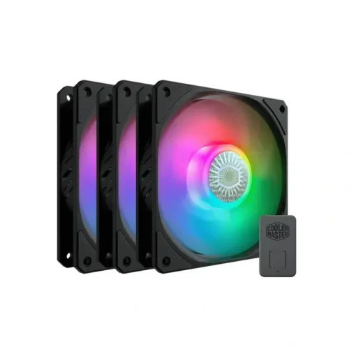 Pack 3 en 1 Ventiladores 120mm Cooler Master SickleFlow 120 ARGB (MPN MFX-B2DN-183PA-R1, Refrigeración para PC) img-1