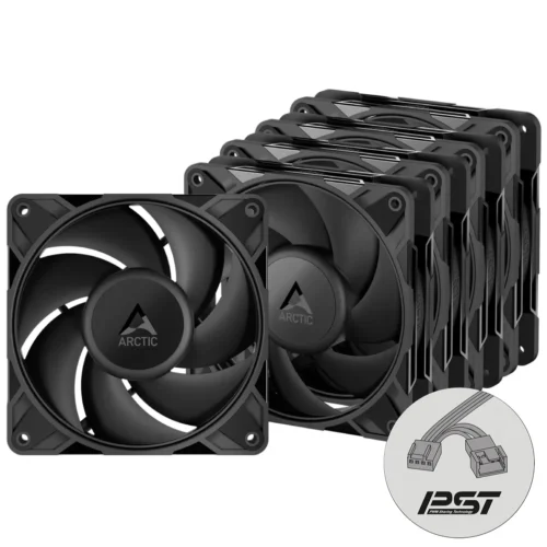Pack 5 Ventiladores 120mm ARCTIC P12 Pro PWM PST (77 CFM, 6.9mm H2O) (MPN ACFAN00307A, Refrigeración para PC) img-1
