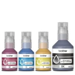 Pack con 4 Tintas Brother de colores BTD100CMYK ultrarendimiento 3 Pack con 4 Tintas Brother de colores ultrarendimiento (MPN BTD100CMYK, Suministros para impresoras) img-2