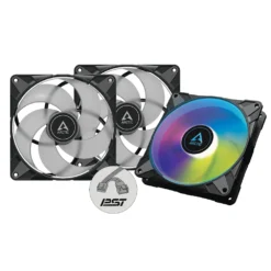 Pack de 3 Ventiladores de Gabinete 140mm ARCTIC P14 PWM PST A-RGB (Black) ACFAN00257A