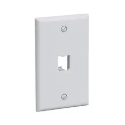 Placa frontal Panduit 1-Gang 1-Port blanco, Mini-Com, NEMA, ABS (MPN CFP1WH, Cableado estructural) img-2