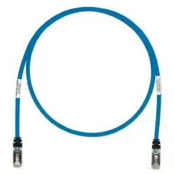 Panduit Cable de conexión blindado Cat 6A 26 AWG, 1mt, azul (MPN STP6X1MBU, Cables De Red) img-1