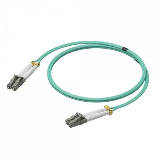 Panduit Cable de conexión de fibra NetKey® 2, OM3, LC dúplex, 2 m (MPN NKFPX2ELLLSM002, Cables De Red) img-1