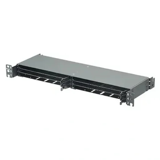 Panduit Hd Flex Patch Panels panel de fibra 1RU 19" 6 Ports negro (MPN FLEX1UPN06, Cableado estructural) img-1