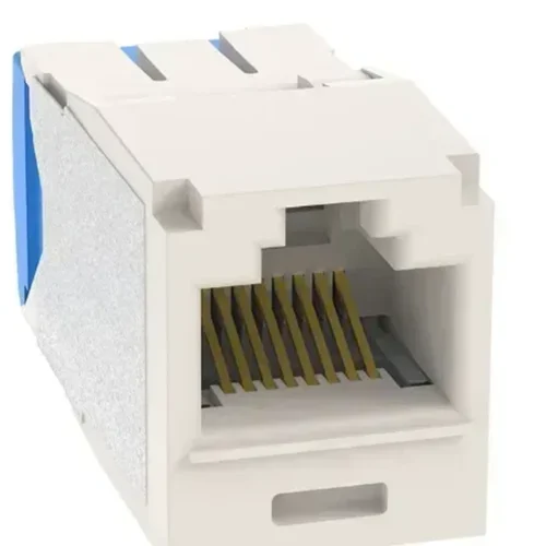 Jack Panduit UTP RJ45 Cat 6A, Módulo Mini-Com, Blanco (MPN CJ6X88TGWH, Adaptadores y Accesorios De Red) img-1