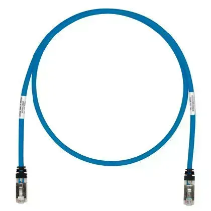Panduit Cable de conexión blindado Cat 6A 26 AWG, 1mt, azul STP6X1MBU img-1