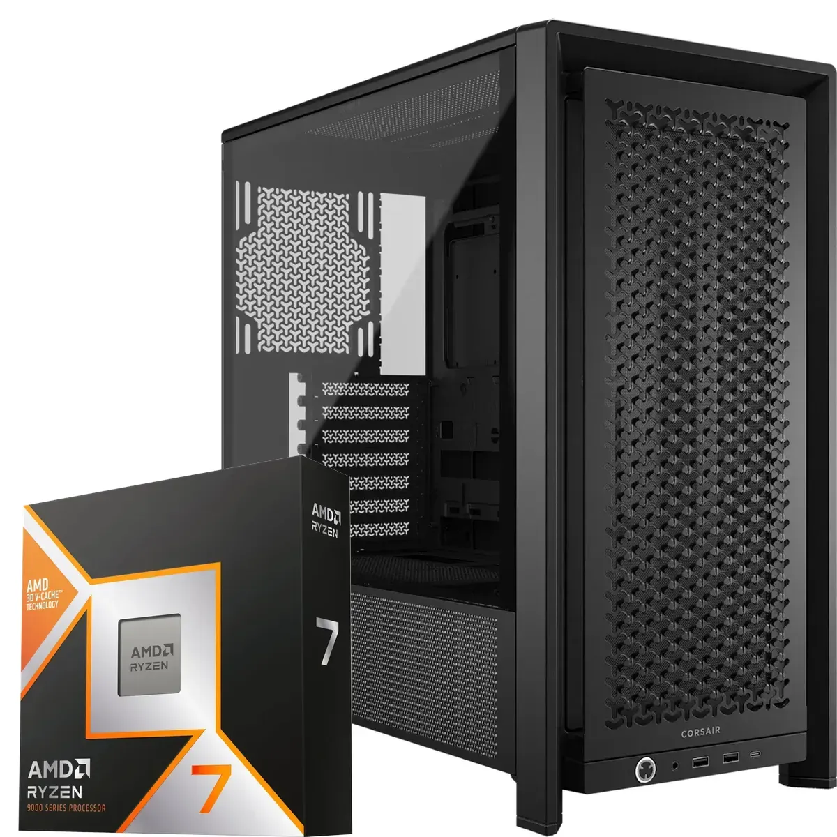 Pc Gamer Ryzen 7 9800X3D, RX 9070 XT, 16GB RAM D5, 1TB SSD, WiFi 7, 850W Gold (MPN CE-008921, PC Gamer Personalizado) img-1
