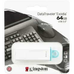 Pendrive 64GB Kingston Datatraveler Exodia USB 3.2 Memoria Flash (MPN KC-U2G64-5R, Pendrives) img-1