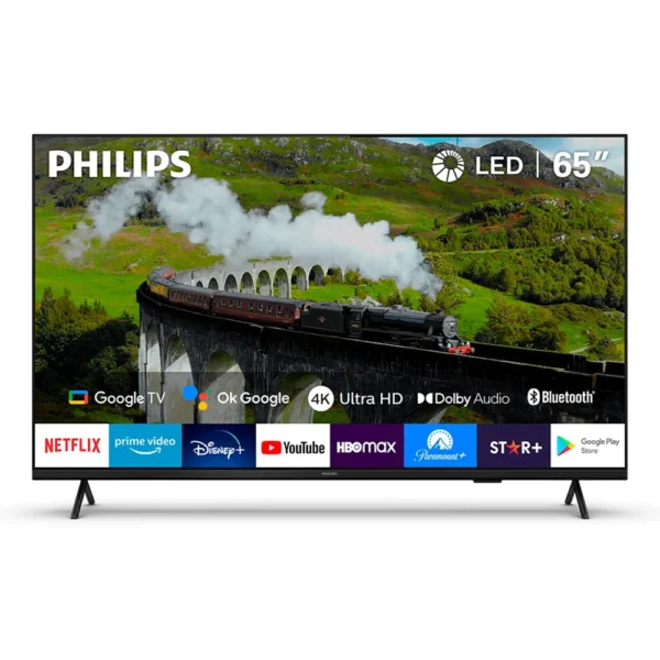 Philips Smart TV Led 65"(4K, HDR10, Dolby Atmos, HDMI/USB/WiFi, Google TV) 65PUD7408 img-1