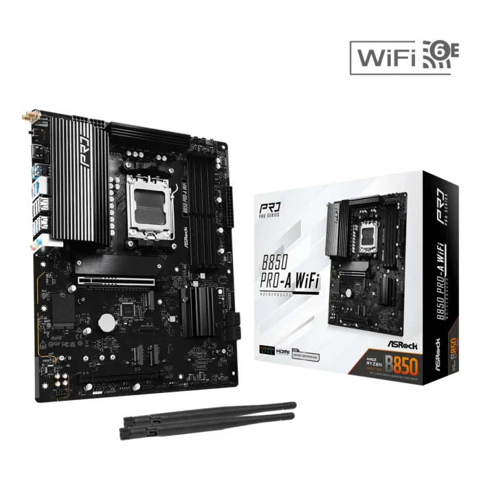 Placa Madre ASRock B850 Pro-A WiFi (ATX, Socket AM5, DDR5, PCIe 5.0 ...