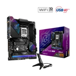 Placa Madre ASRock Phantom Gaming (ATX, AM5, DDR5, WiFi 7) (MPN X870 RIPTIDE WIFI, Placas madres para PC) img-1