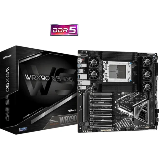 Placa Madre ASRock Socket sTR5 AMD Ryzen Threadripper PRO EEB (MPN WRX90 WS EVO, Placas madres para PC) img-1