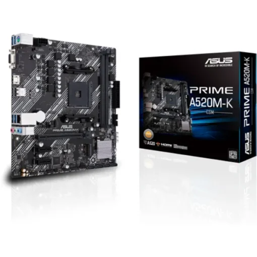 Placa Madre ASUS PRIME A520M-K/CSM (AMD AM4, DDR4, HDMI, VGA) (MPN 90MB1500-M0EAYC, Placas madres para PC) img-1