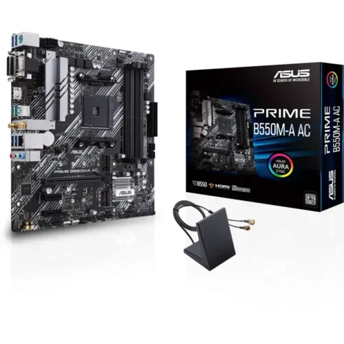 Placa Madre ASUS AMD AM4 MicroATX PCIe 4.0 PRIME B550M-A AC img-1