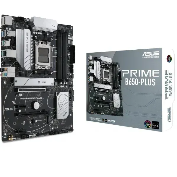 Placa Madre ASUS PRIME B650, Socket AM5, DDR5 4800/6400Mhz, Formato ATX PRIME B650-PLUS img-1