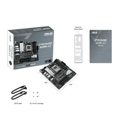 Placa Madre ASUS , Socket AM5, DDR5, Micro ATX (MPN PRIME B650M-A II, Placas madres para PC) img-5