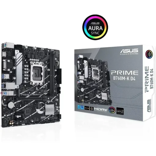 Placa Madre ASUS , LGA 1700, DDR4 (MPN PRIME B760M-K D4, Placas madres para PC) img-1