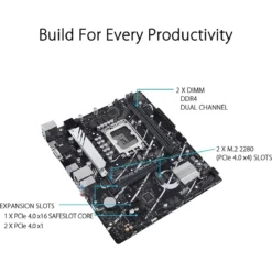 Placa Madre ASUS PRIME B760M-K D4, LGA 1700, DDR4 5 Placa Madre ASUS , LGA 1700, DDR4 (MPN PRIME B760M-K D4, Placas madres para PC) img-2