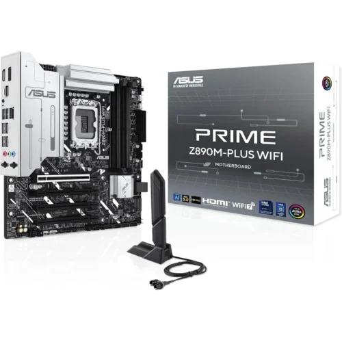 Placa Madre ASUS , LGA1851, DDR5, Wi-Fi 7, PCIe 5.0 (MPN PRIME Z890M-PLUS WIFI, Placas madres para PC) img-1