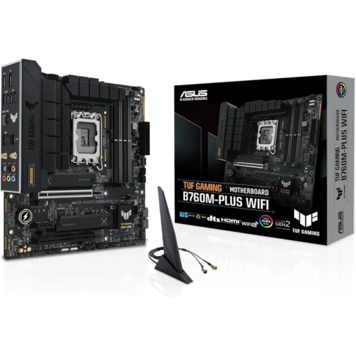 Placa Madre ASUS (LGA1700, DDR5, M2 PCIe 4.0, WiFi 6) (MPN TUF GAMING B760M-PLUS WIFI, Placas madres para PC) img-1