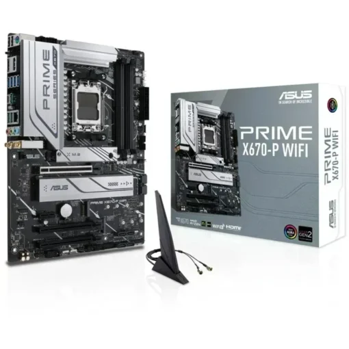 Placa Madre ATX ASUS Socket AMD AM5, DDR5, WiFi 6 (MPN PRIME X670-P WIFI, Placas madres para PC) img-1
