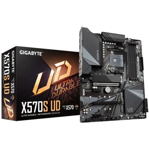 Placa Madre ATX Gigabyte , Socket AMD AM4, DDR4, M2 NVMe 4.0 (MPN X570S UD, Placas madres para PC) img-1
