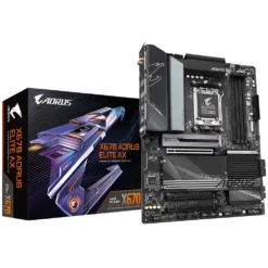 Placa Madre ATX Gigabyte - Socket AMD AM5, DDR5, WiFi 6 X670 AORUS ELITE AX