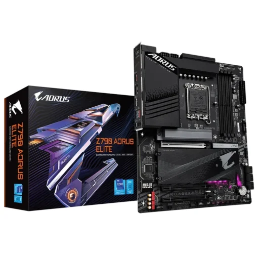 Placa Madre ATX Gigabyte , Intel LGA 1700, DDR5, PCIe 5.0 (MPN Z790 AORUS ELITE, Placas madres para PC) img-1