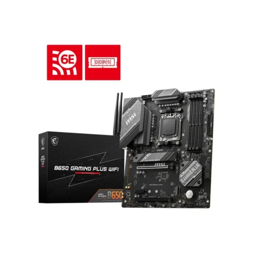 Placa Madre ATX MSI , Socket AMD AM5, DDR5, WiFi 6E (MPN B650 GAMING PLUS WIFI, Placas madres para PC) img-1