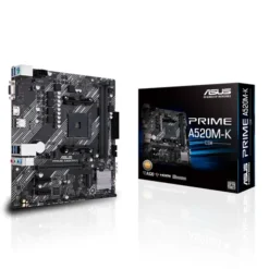 Placa Madre Asus Atx Amd A520 (Ryzen AM4), 1GB Ethernet, (MPN PRIME A520M-K/CSM, Placas madres para PC) img-1