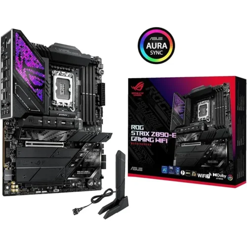 Placa Madre Asus Rog Strix Z890-E Gaming Wifi (LGA1851, DDR5 8800MHZ, ATX (MPN ROG STRIX Z890-E GAMING WIFI, Placas madres para PC) img-1