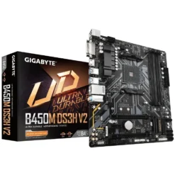 Placa Madre GIGABYTE Micro ATX Socket AMD AM4 B450M DS3H V2 img-1